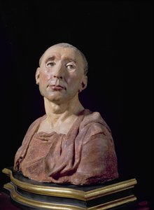 تمثال نصفي للكوندوتيري نيكولو دا أوزانو (1359-1431) (الطين متعدد الألوان) (انظر أيضًا 85211 und 228520)